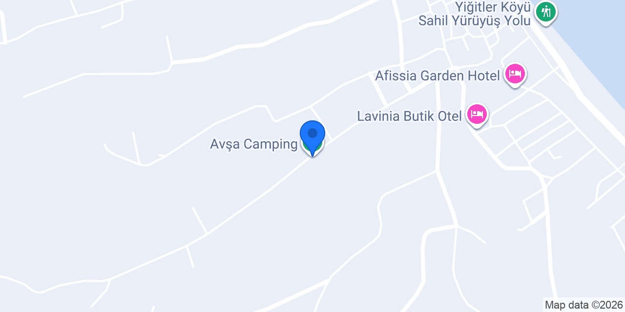 Avşa Camping konumu