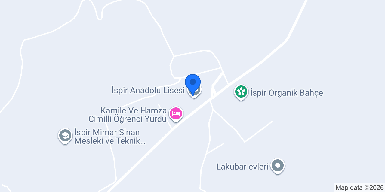 İspir Anadolu Lisesi konumu