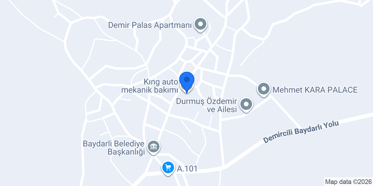 Kıng auto mekanik bakımı konumu
