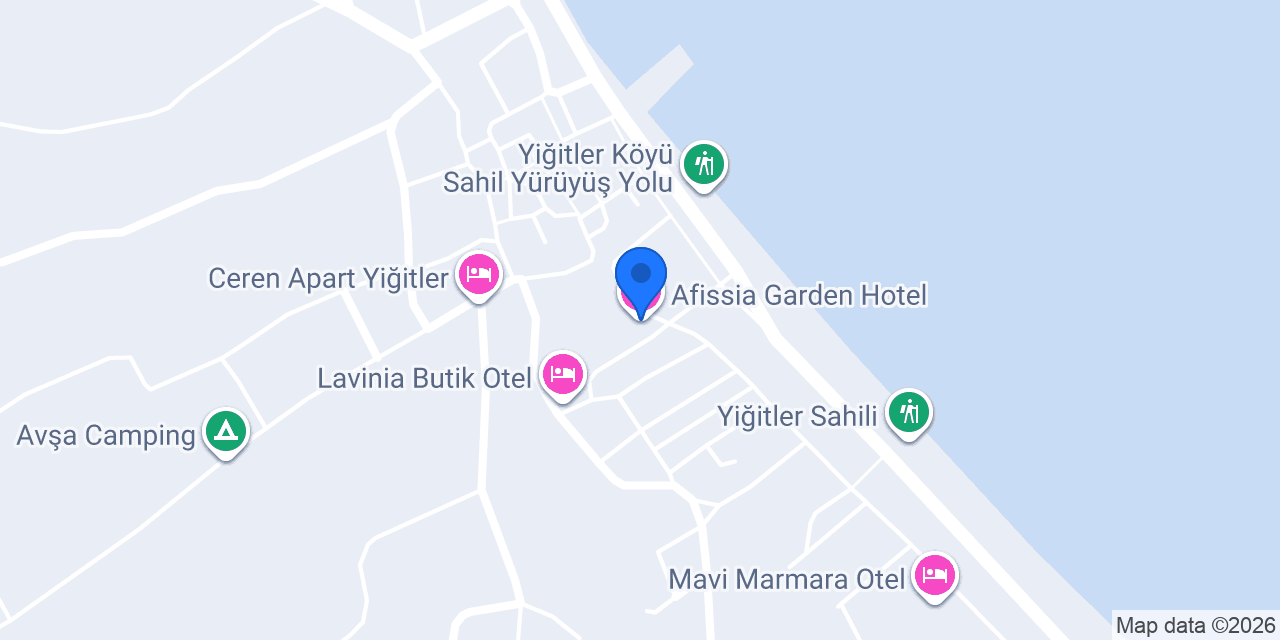 Afissia Garden Hotel konumu