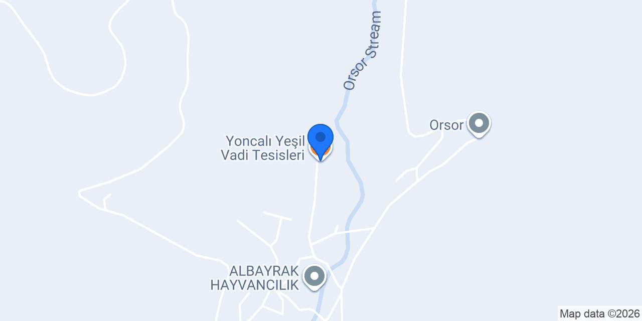 Yoncalı Yeşil Vadi Tesisleri konumu