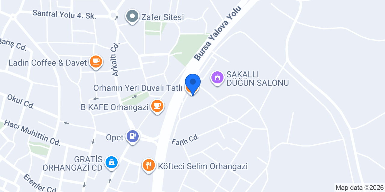 Orhanın Yeri Duvalı Tatlı konumu