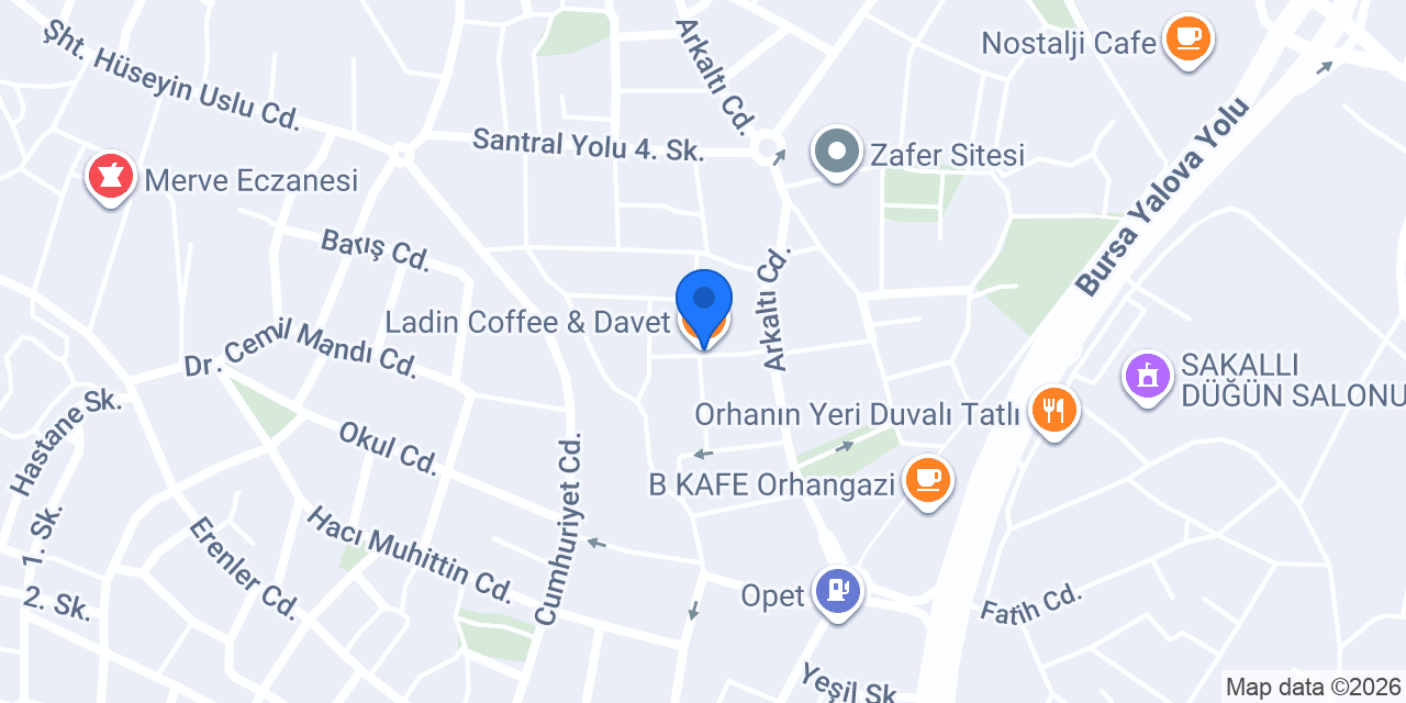 Ladin Coffee & Davet konumu