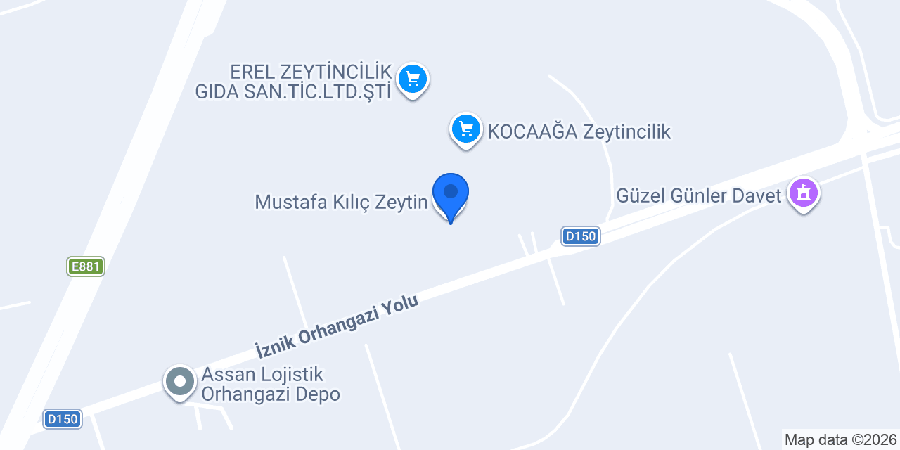 Kılıç Zeytin konumu