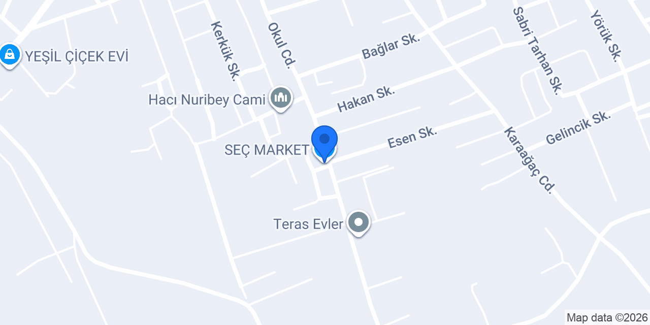 SEÇ MARKET konumu