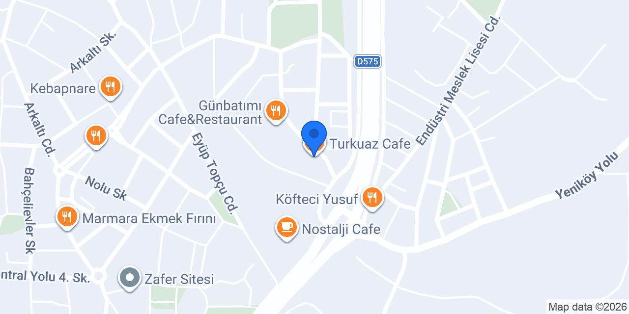 Turkuaz Cafe konumu