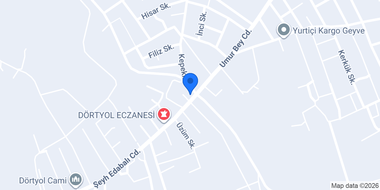 Geyve - ECA Servis konumu