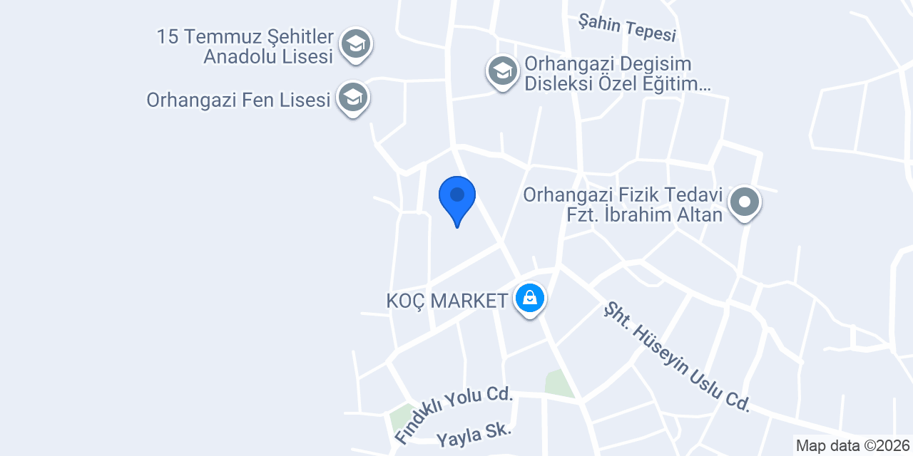 Koç Ortaokulu konumu