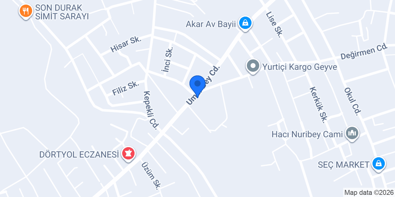 GEYVE HURDA konumu