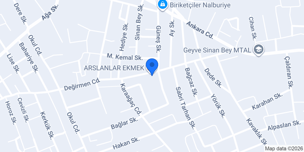 ARSLANLAR EKMEK konumu