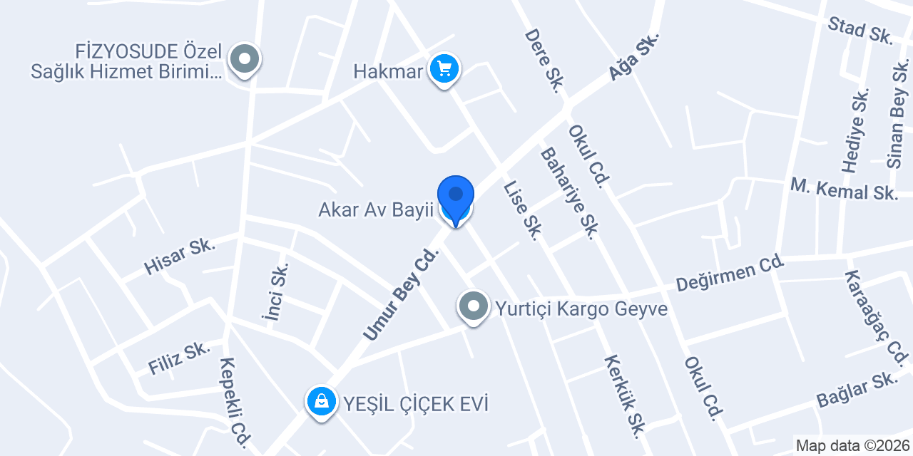 Akar Av Bayii konumu