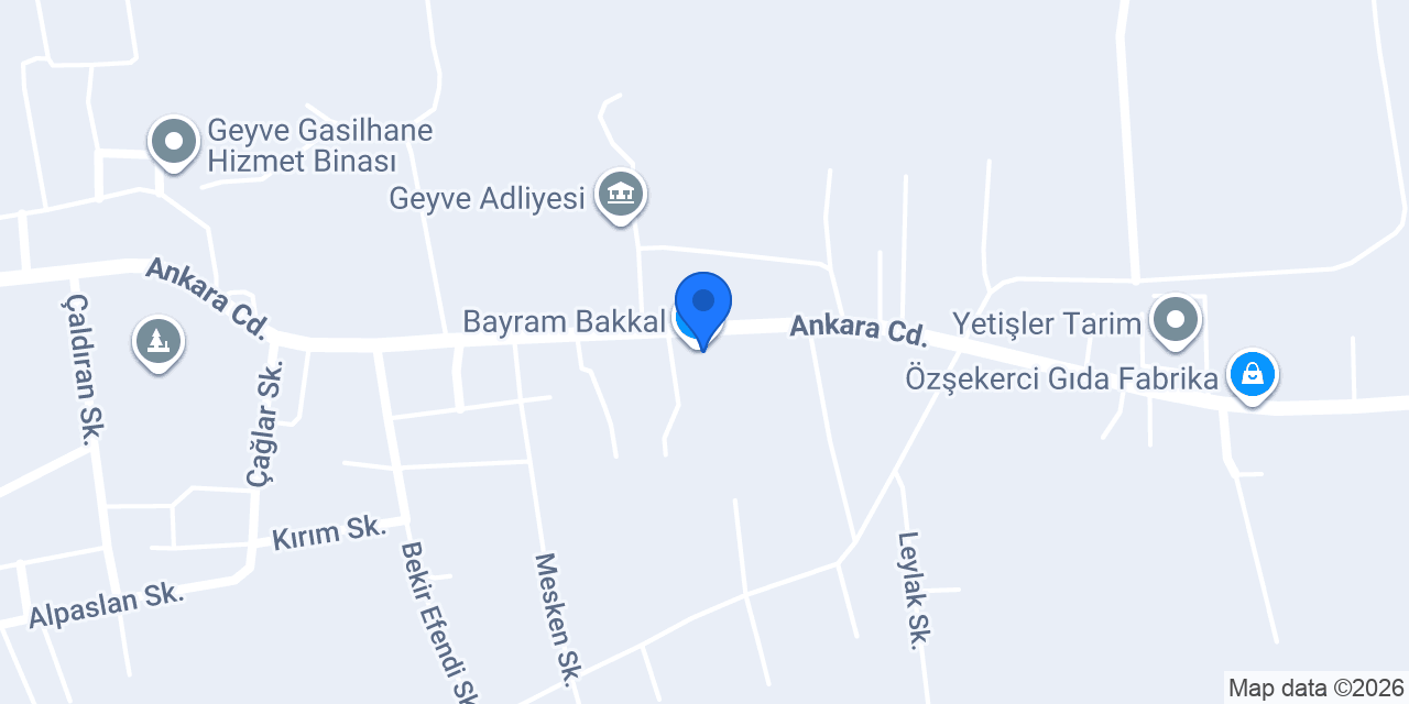 Geyve Adliyesi konumu