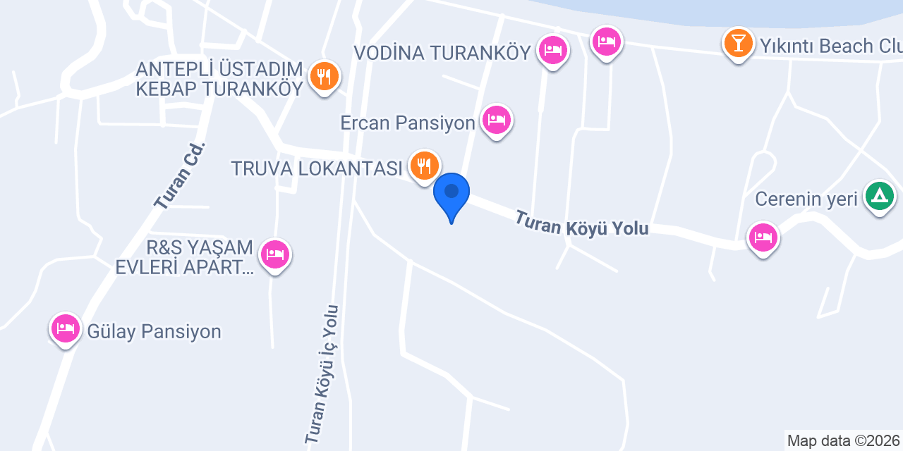 Turanköy Esra Pansiyon konumu
