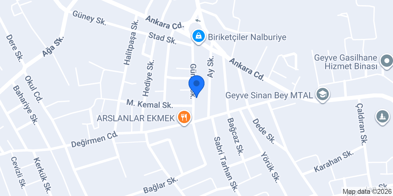 Aslan Tarım Ürünleri konumu