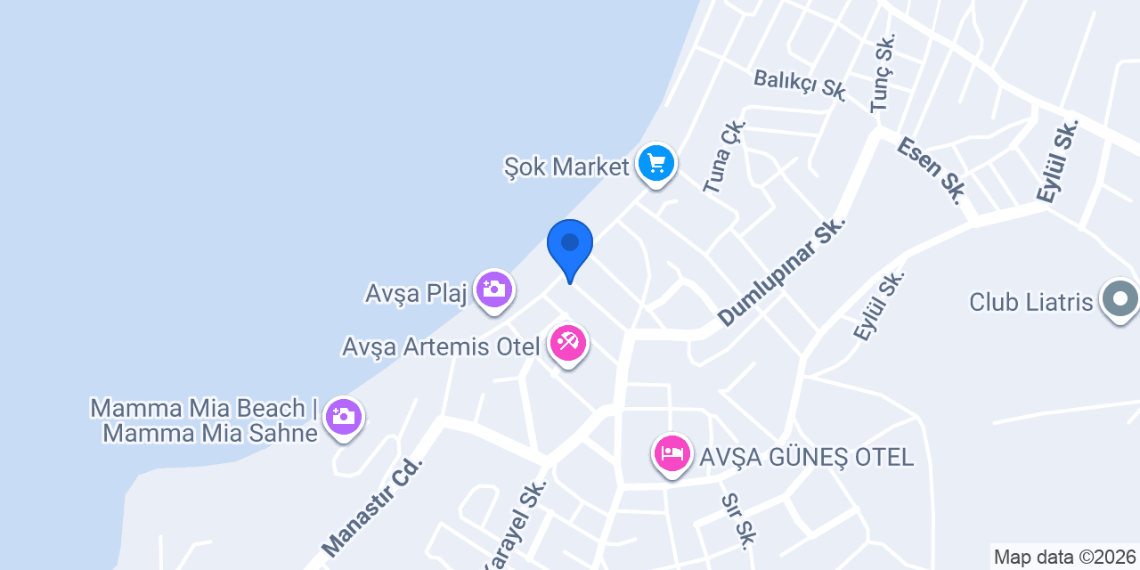 avşa motel konumu