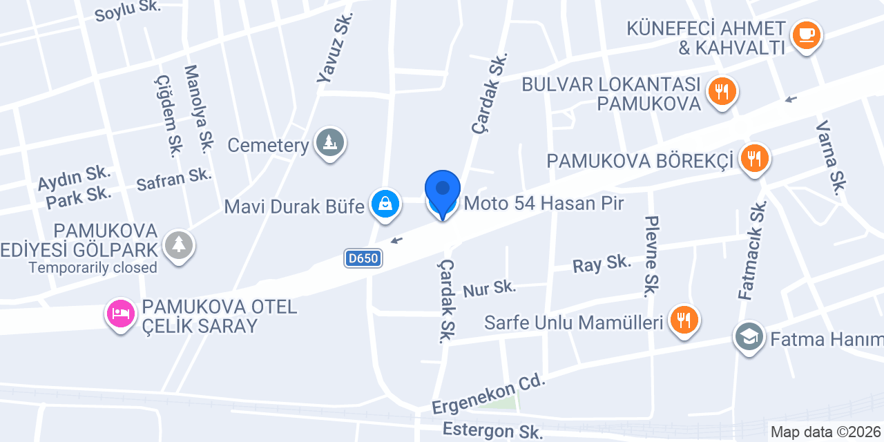 Moto 54 Hasan Pir konumu