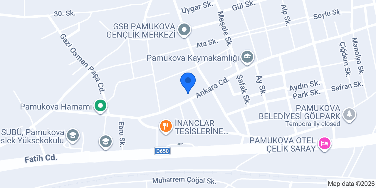 Halkar Süpermarket konumu