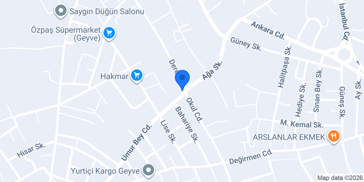 KÜLTE APERATİF konumu