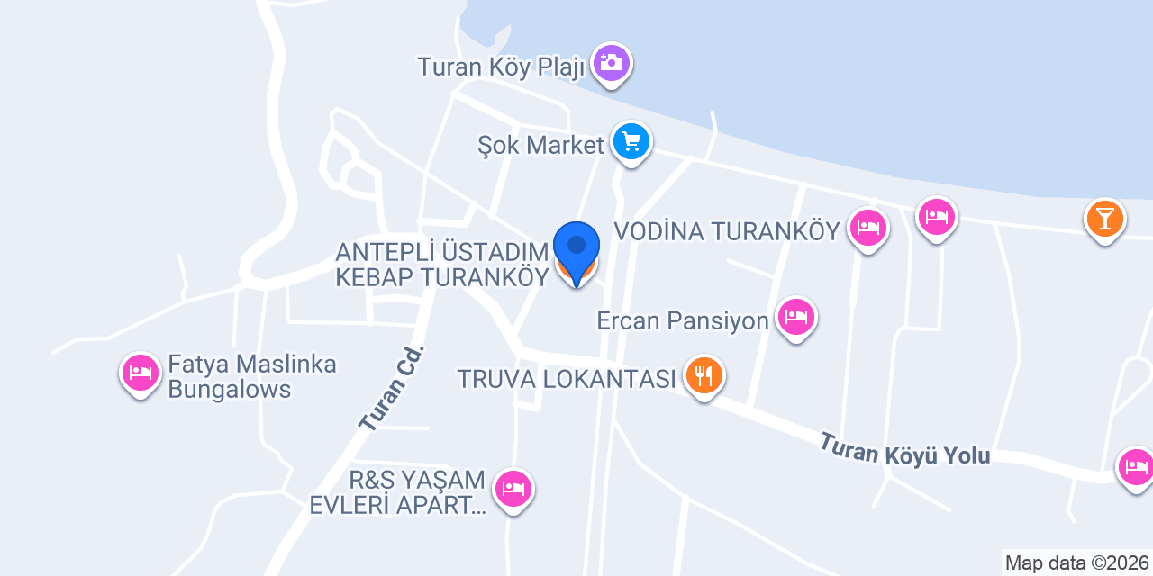 ANTEPLİ ÜSTADIM KEBAP TURANKÖY konumu