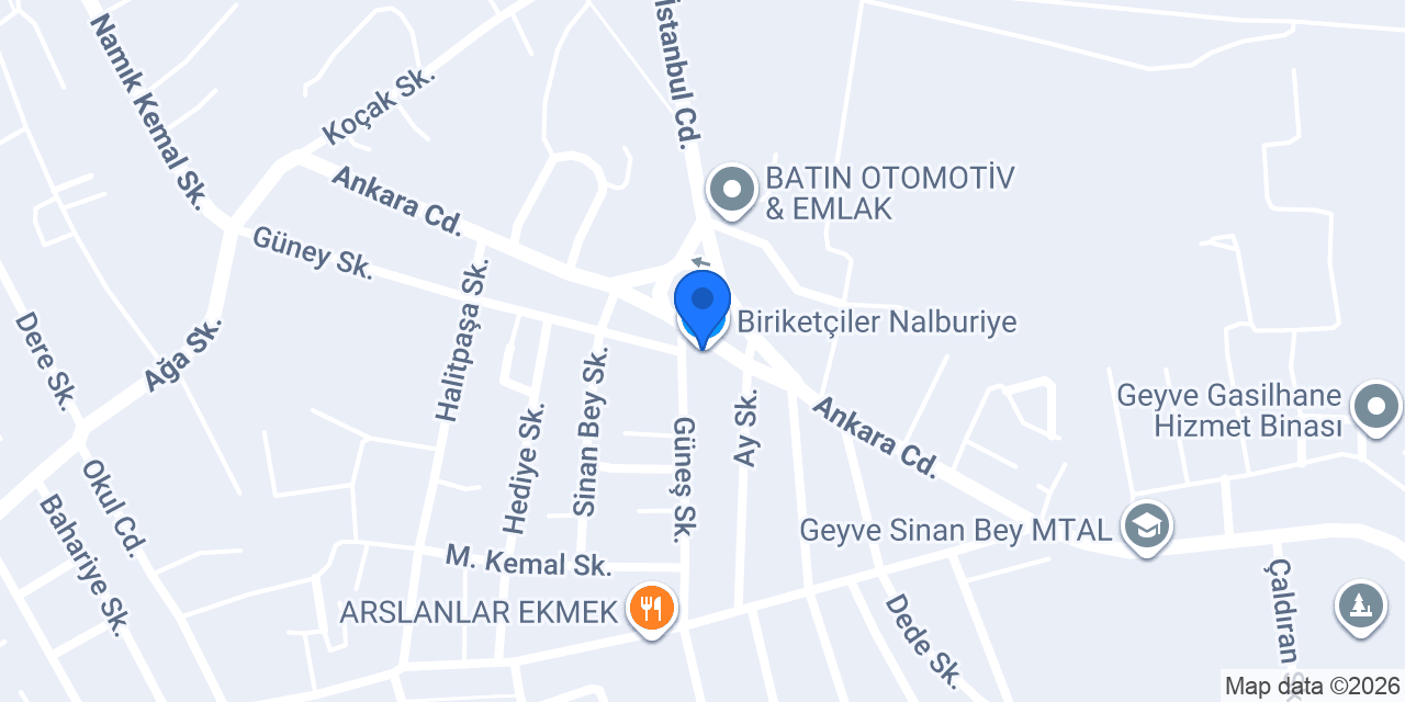 Biriketçiler Nalburiye konumu