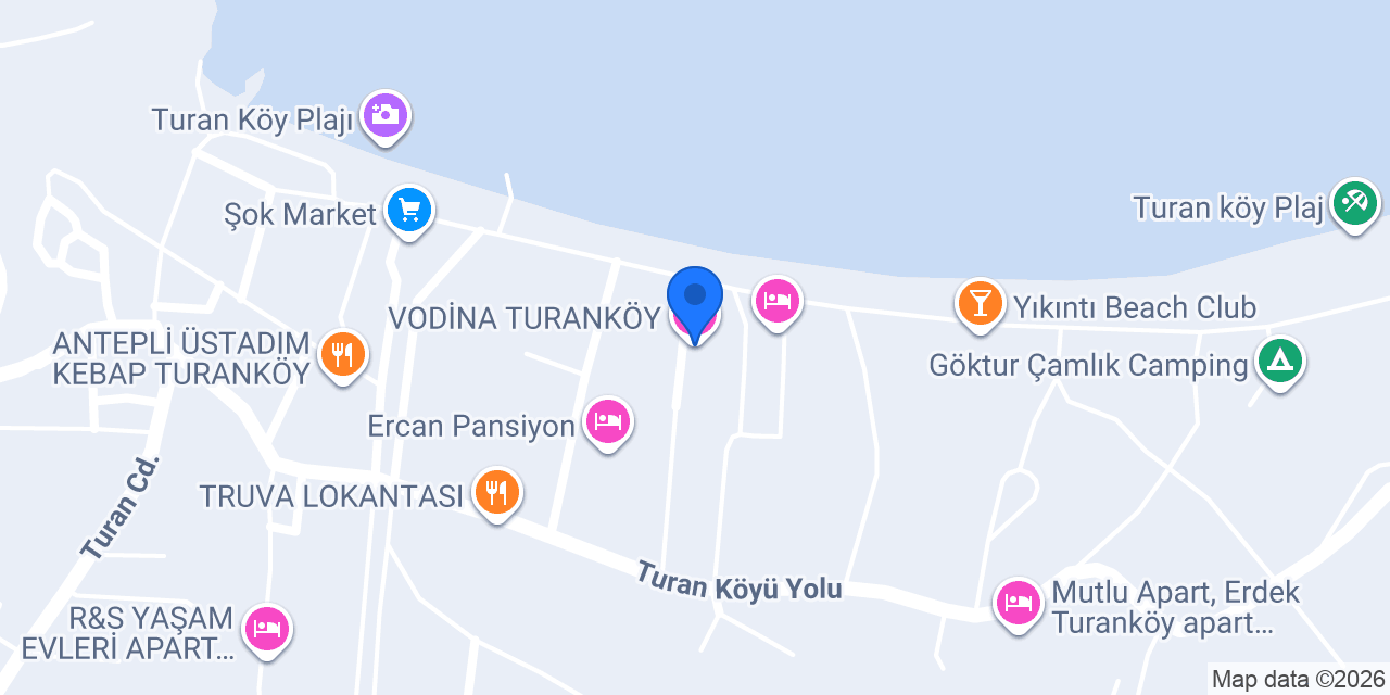 VODİNA TURANKÖY konumu