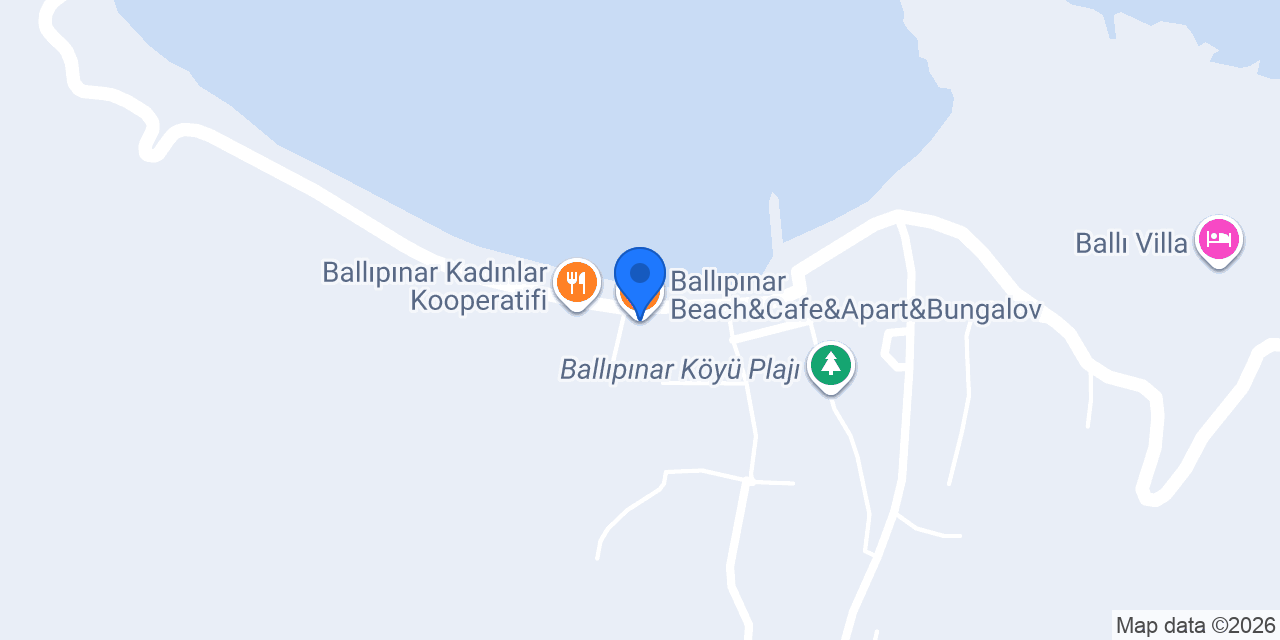 Ballıpınar Beach&Cafe&Apart&Bungalov konumu