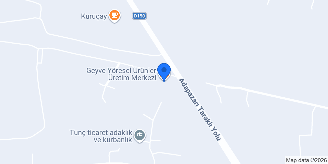 Geyve Yöresel Ürünler Üretim Merkezi konumu