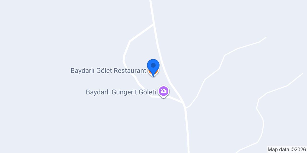 Baydarlı Gölet Restaurant konumu