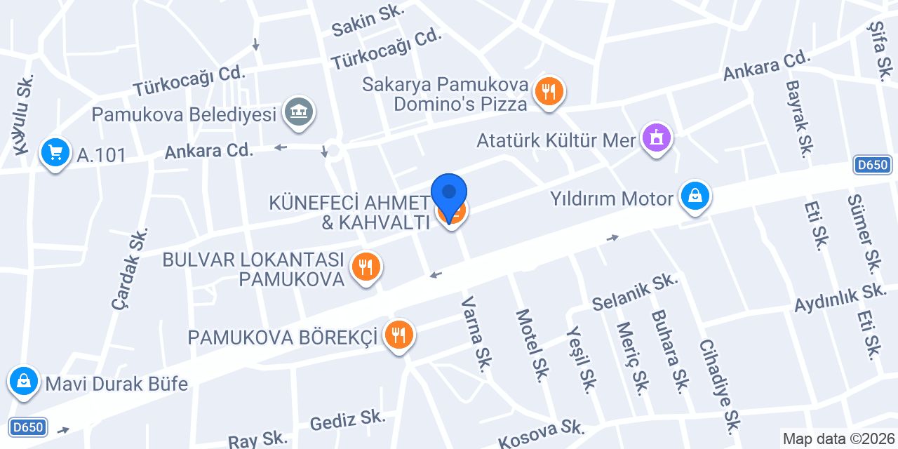 Pamukova Müftülüğü konumu