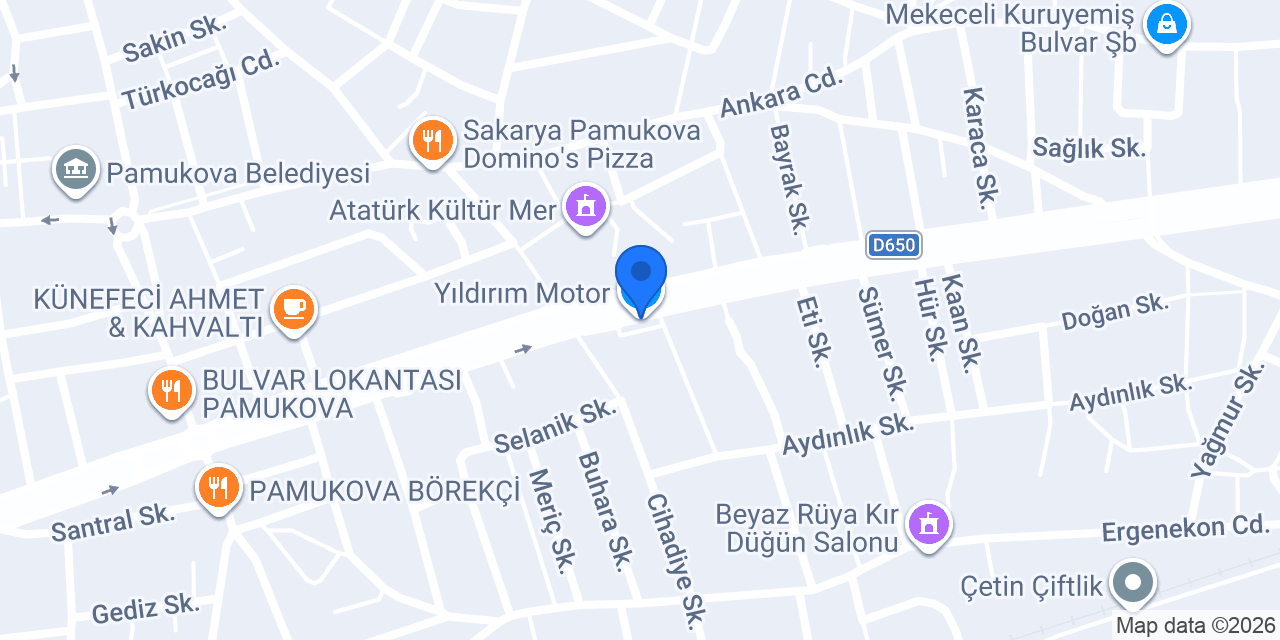 Yıldırım Motor konumu
