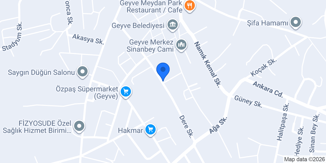 Geyve Beko Yetkili Satıcı konumu