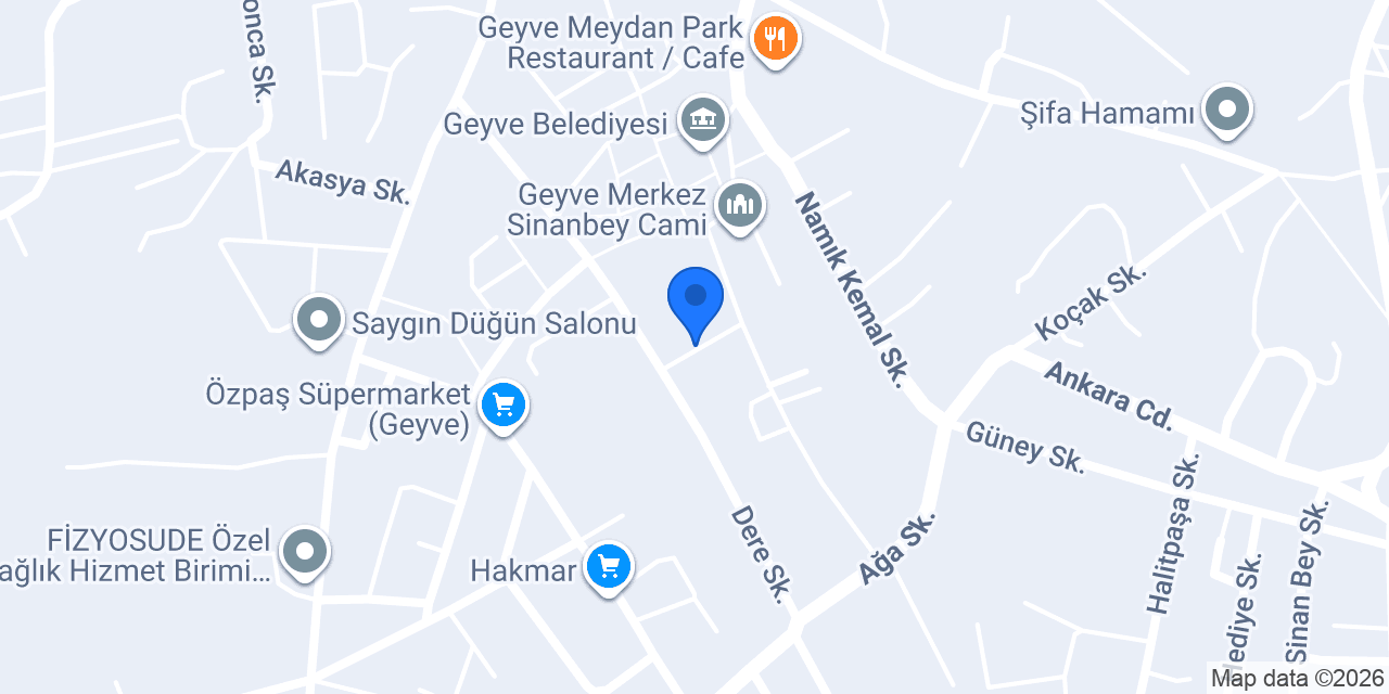 Geyve Mondi Tinarlar konumu