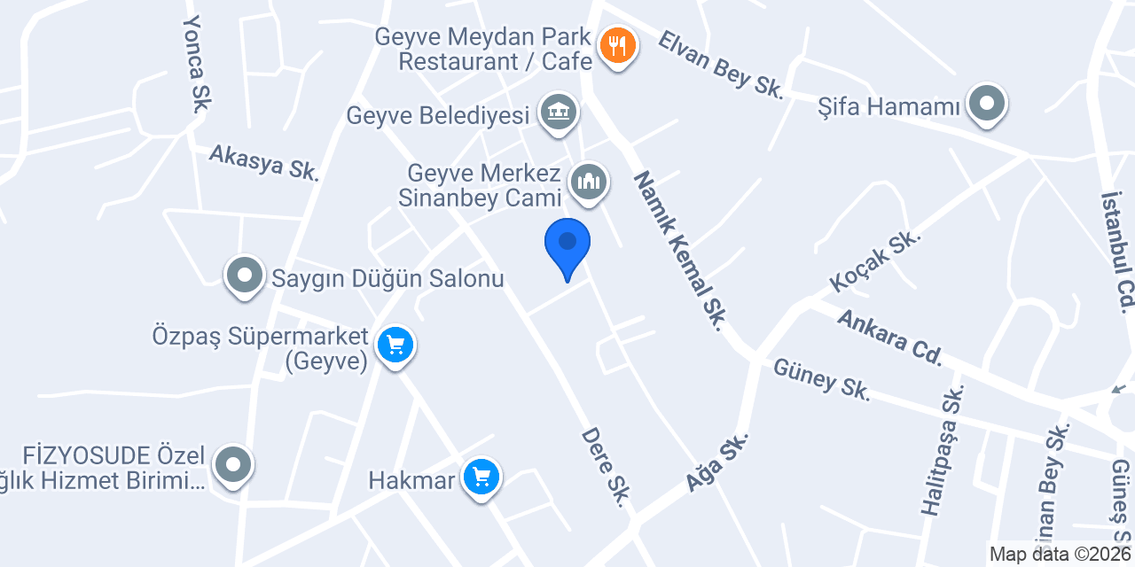 Geyve Müftülüğü konumu