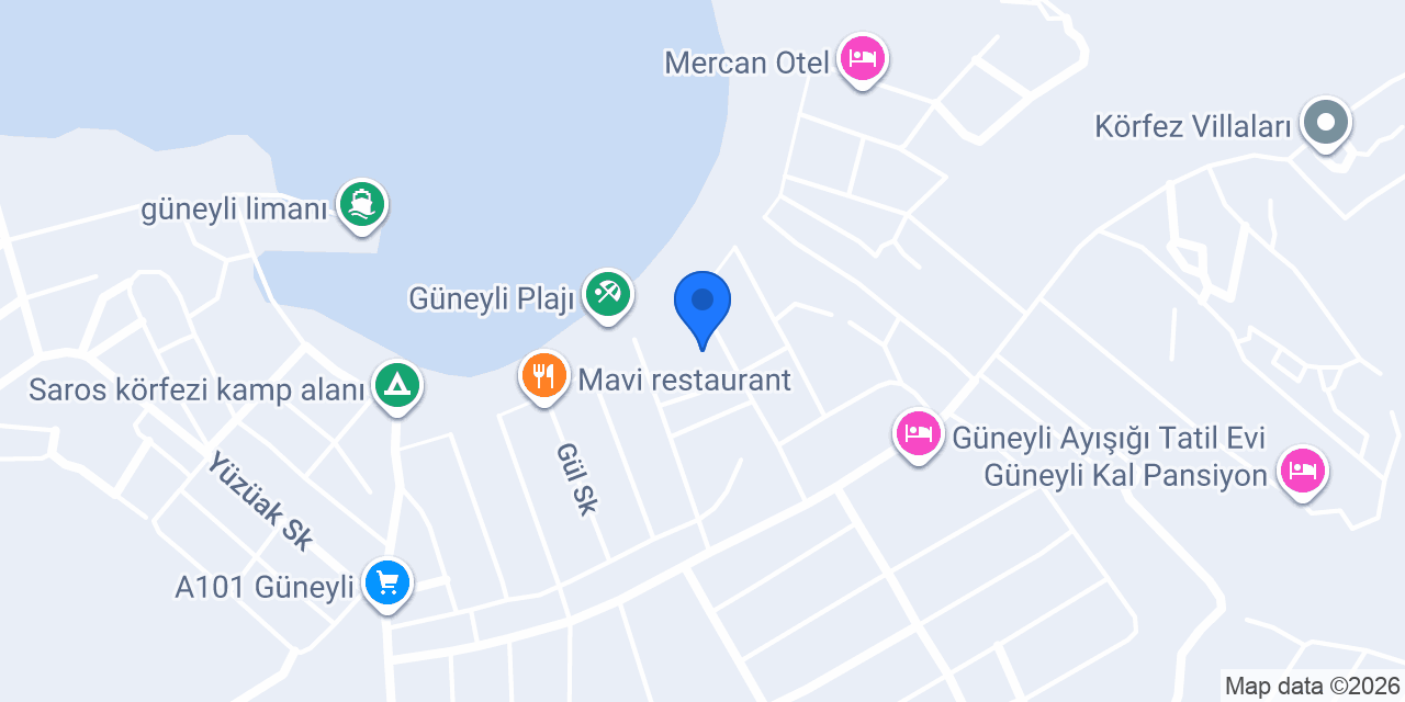 Ortaköy Waffle Güneyli konumu
