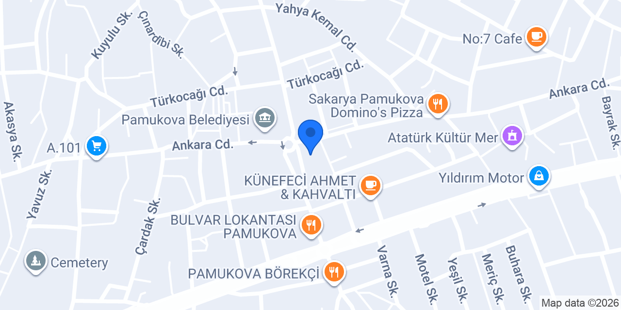 Damla Pastanesi konumu