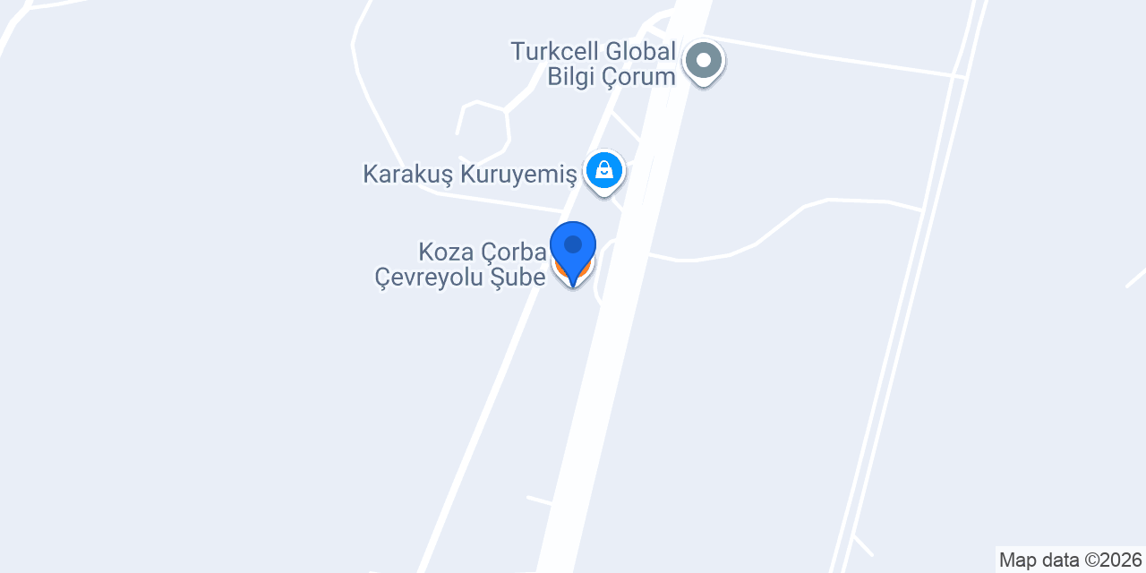 Koza Çorba Çevreyolu Şube konumu