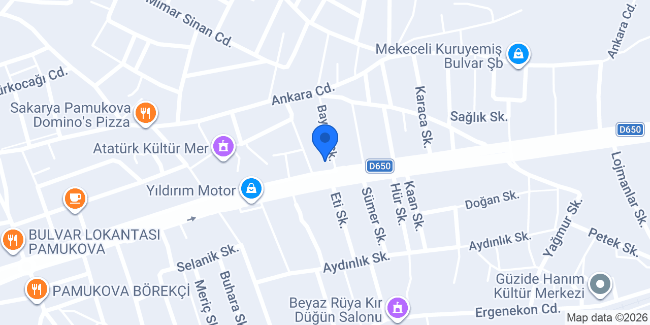 Tepe motorsiklet konumu