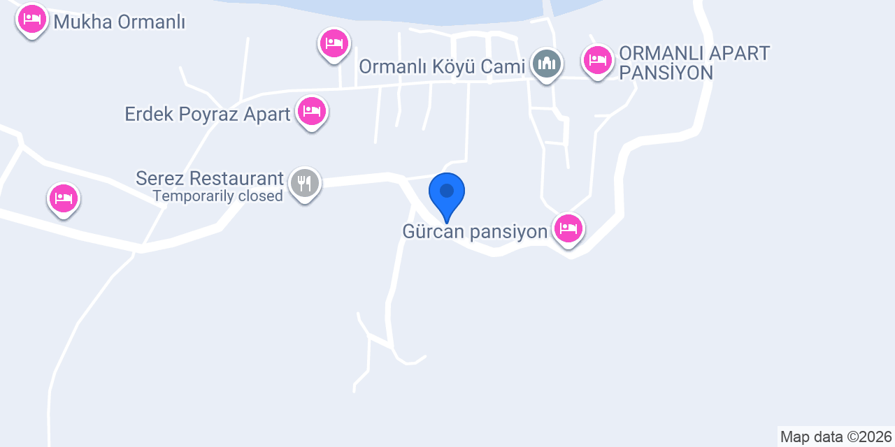 ORMANLI GAZİ PANSİYON konumu