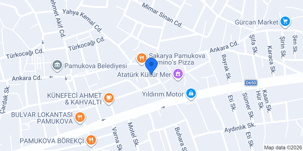 Halkbank Pamukova Şubesi konumu