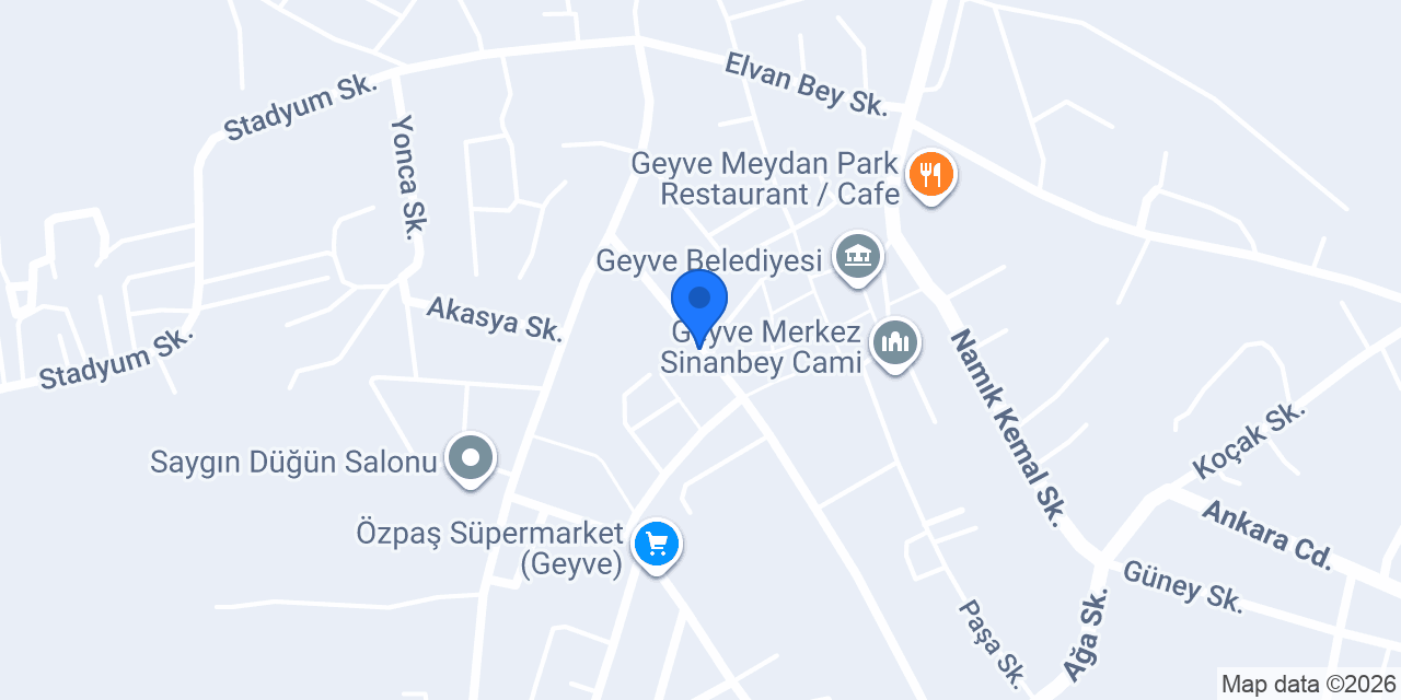 Ensar&Alev Geyve Pide Salonu konumu