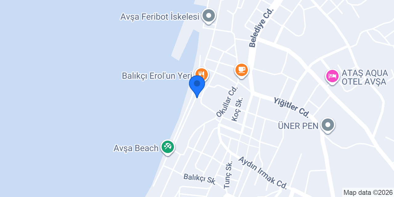 Avşa Marista Cafe konumu