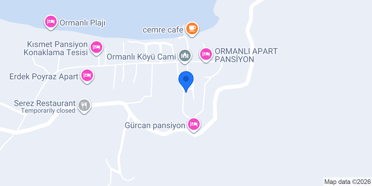 Özkay Apart konumu