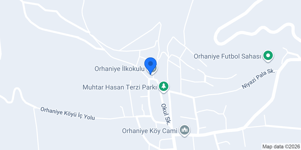 Orhaniye İlkokulu konumu
