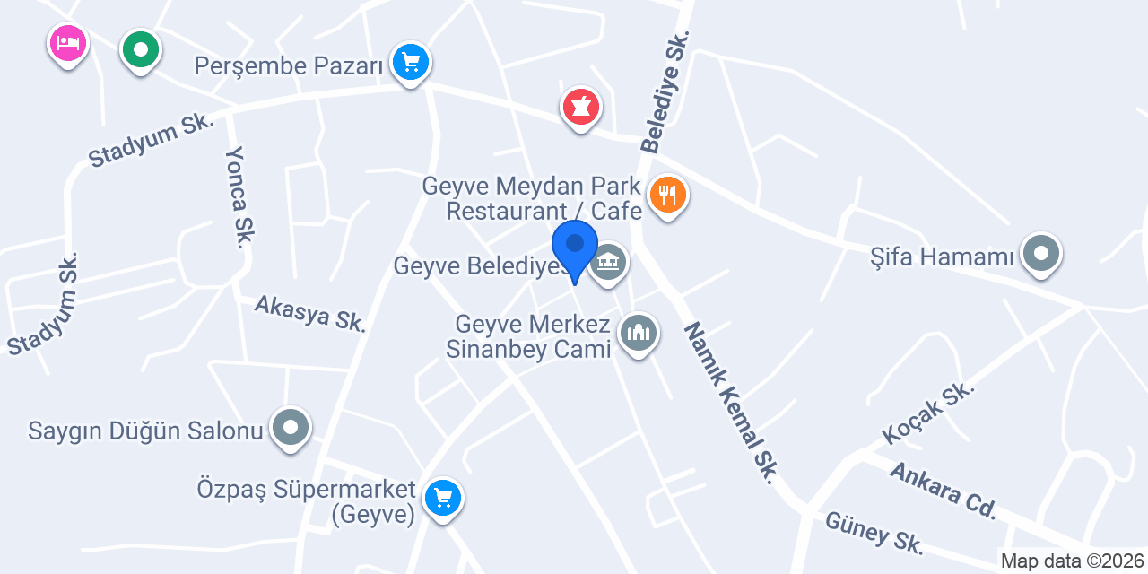 Geyve Hukuk Ofisi konumu