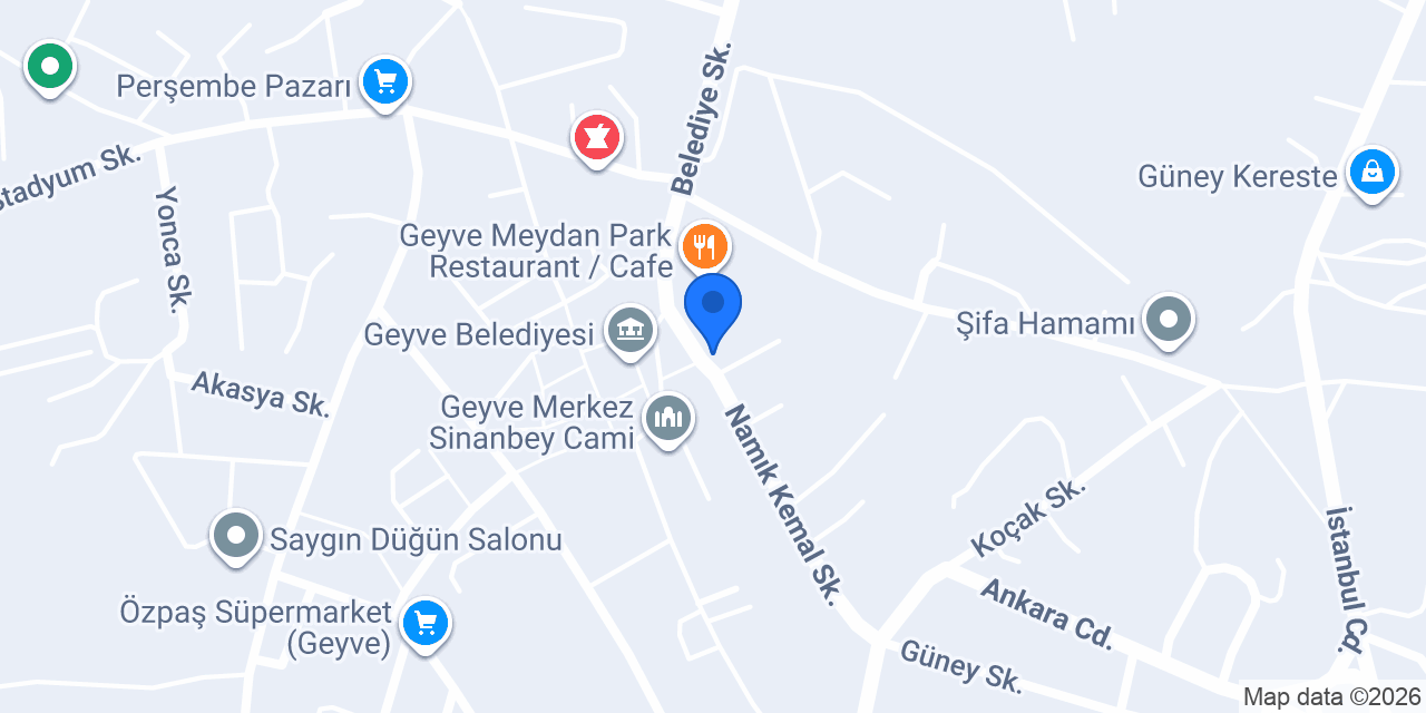 Japon Pazarı Geyve konumu