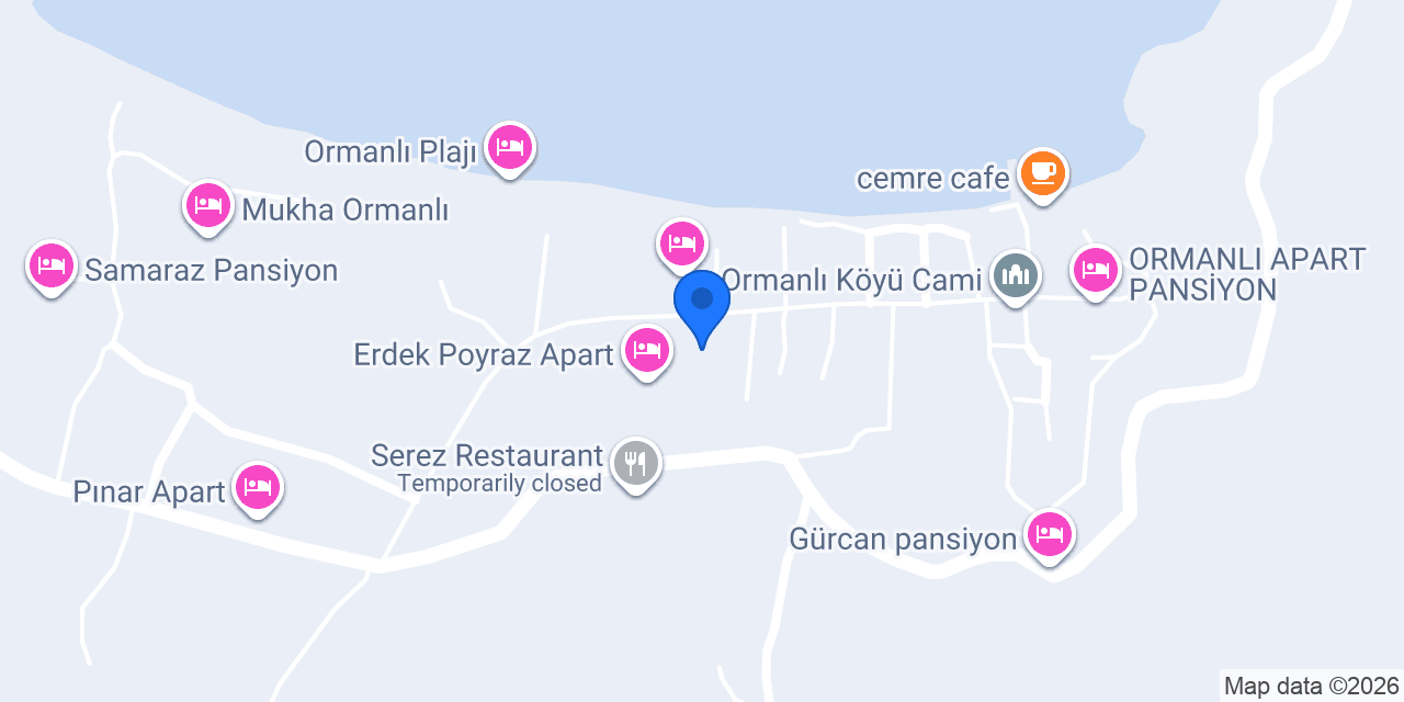 ORMANLI PANSİYON konumu