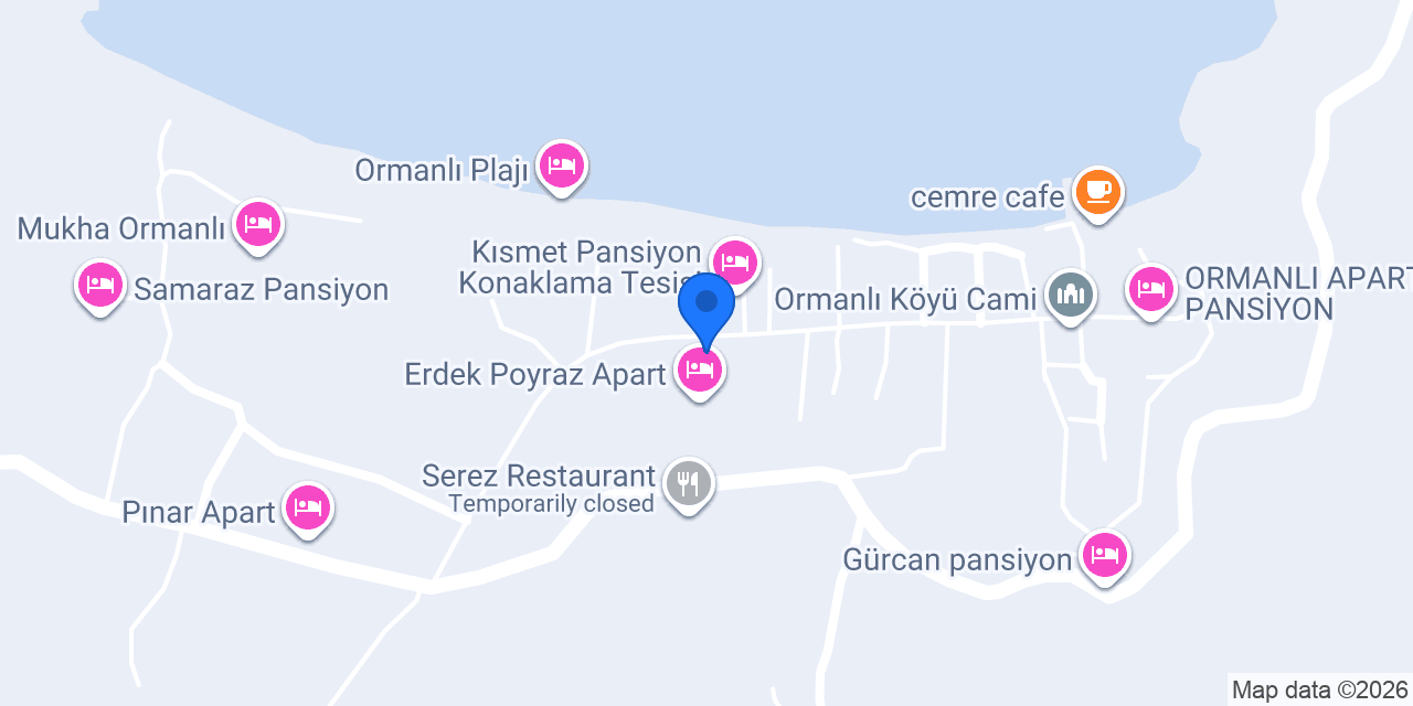 Mor Evler Pansiyon konumu