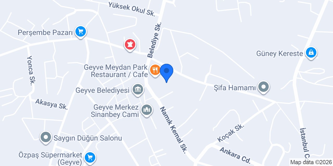 Geyve Anadolu İmam Hatip Lisesi konumu