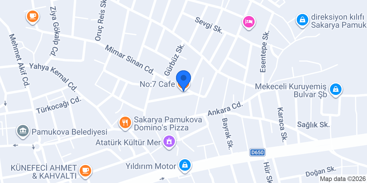 No:7 Cafe konumu