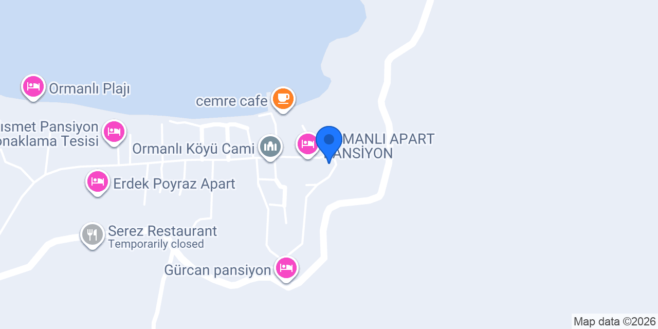 Beyaz Ev Apart Pansiyon konumu